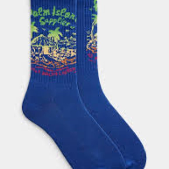 POLO RALPH LAUREN Men's Palm Island Supplies Crew Socks - Picture 1 of 3